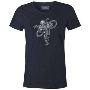 Skeleton CX Women'sThread+Spoke - THREAD+SPOKE | MTB APPAREL | ROAD BIKING T-SHIRTS | BICYCLE T SHIRTS |