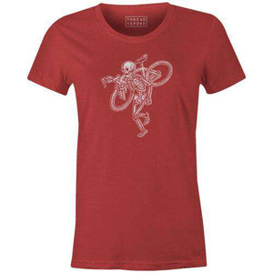 Skeleton CX Women'sThread+Spoke - THREAD+SPOKE | MTB APPAREL | ROAD BIKING T-SHIRTS | BICYCLE T SHIRTS |