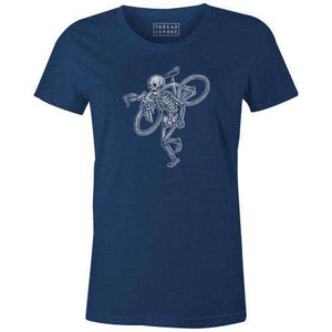 Skeleton CX Women'sThread+Spoke - THREAD+SPOKE | MTB APPAREL | ROAD BIKING T-SHIRTS | BICYCLE T SHIRTS |