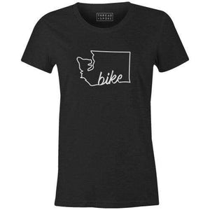 Bike Washington Women'sThread+Spoke - THREAD+SPOKE | MTB APPAREL | ROAD BIKING T-SHIRTS | BICYCLE T SHIRTS |