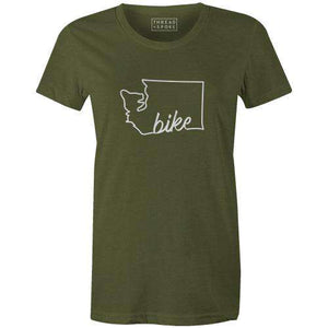 Bike Washington Women'sThread+Spoke - THREAD+SPOKE | MTB APPAREL | ROAD BIKING T-SHIRTS | BICYCLE T SHIRTS |