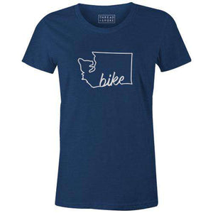 Bike Washington Women'sThread+Spoke - THREAD+SPOKE | MTB APPAREL | ROAD BIKING T-SHIRTS | BICYCLE T SHIRTS |