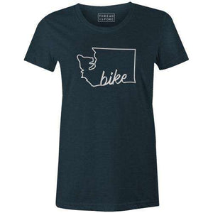 Bike Washington Women'sThread+Spoke - THREAD+SPOKE | MTB APPAREL | ROAD BIKING T-SHIRTS | BICYCLE T SHIRTS |
