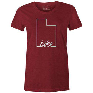 Bike Utah Women'sThread+Spoke - THREAD+SPOKE | MTB APPAREL | ROAD BIKING T-SHIRTS | BICYCLE T SHIRTS |