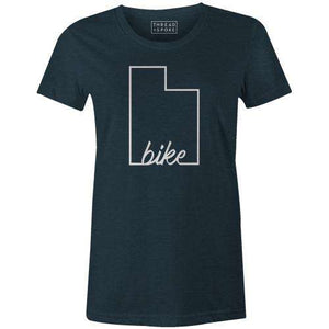 Bike Utah Women'sThread+Spoke - THREAD+SPOKE | MTB APPAREL | ROAD BIKING T-SHIRTS | BICYCLE T SHIRTS |