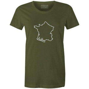 Bike France Women'sThread+Spoke - THREAD+SPOKE | MTB APPAREL | ROAD BIKING T-SHIRTS | BICYCLE T SHIRTS |