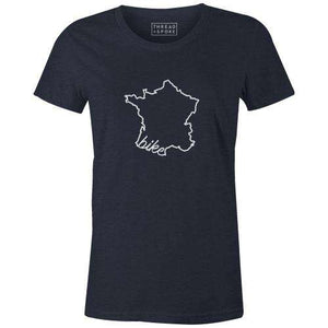 Bike France Women'sThread+Spoke - THREAD+SPOKE | MTB APPAREL | ROAD BIKING T-SHIRTS | BICYCLE T SHIRTS |