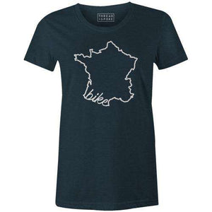 Bike France Women'sThread+Spoke - THREAD+SPOKE | MTB APPAREL | ROAD BIKING T-SHIRTS | BICYCLE T SHIRTS |