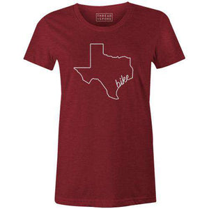 Bike Texas Women'sThread+Spoke - THREAD+SPOKE | MTB APPAREL | ROAD BIKING T-SHIRTS | BICYCLE T SHIRTS |
