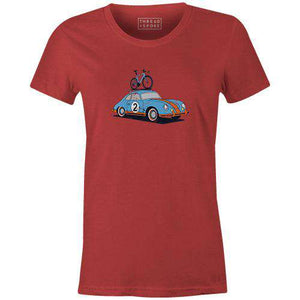Bike Porsche Women'sThread+Spoke - THREAD+SPOKE | MTB APPAREL | ROAD BIKING T-SHIRTS | BICYCLE T SHIRTS |