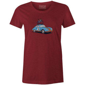 Bike Porsche Women'sThread+Spoke - THREAD+SPOKE | MTB APPAREL | ROAD BIKING T-SHIRTS | BICYCLE T SHIRTS |