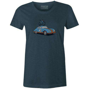 Bike Porsche Women'sThread+Spoke - THREAD+SPOKE | MTB APPAREL | ROAD BIKING T-SHIRTS | BICYCLE T SHIRTS |