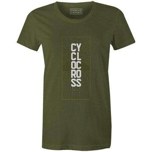 CX Stamp Women'sThread+Spoke - THREAD+SPOKE | MTB APPAREL | ROAD BIKING T-SHIRTS | BICYCLE T SHIRTS |