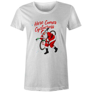 Here Comes Cyclocross Women'sThread+Spoke - THREAD+SPOKE | MTB APPAREL | ROAD BIKING T-SHIRTS | BICYCLE T SHIRTS |