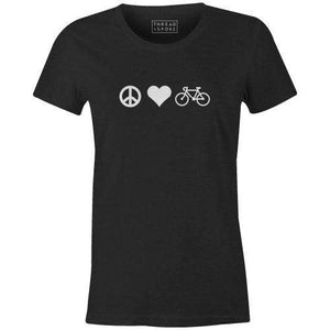 Peace Love Bicycles Women'sThread+Spoke - THREAD+SPOKE | MTB APPAREL | ROAD BIKING T-SHIRTS | BICYCLE T SHIRTS |