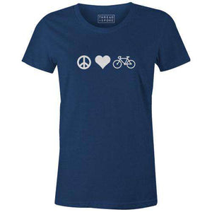 Peace Love Bicycles Women'sThread+Spoke - THREAD+SPOKE | MTB APPAREL | ROAD BIKING T-SHIRTS | BICYCLE T SHIRTS |