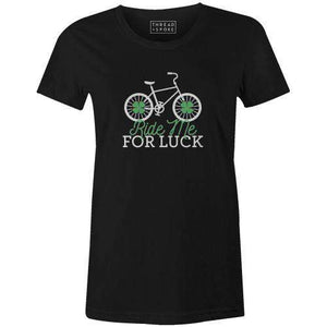 Ride Me For Luck Women'sThread+Spoke - THREAD+SPOKE | MTB APPAREL | ROAD BIKING T-SHIRTS | BICYCLE T SHIRTS |