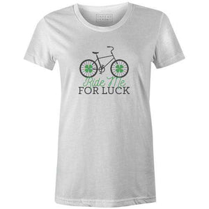 Ride Me For Luck Women'sThread+Spoke - THREAD+SPOKE | MTB APPAREL | ROAD BIKING T-SHIRTS | BICYCLE T SHIRTS |