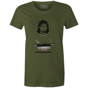Tourminator Women'sBICI - THREAD+SPOKE | MTB APPAREL | ROAD BIKING T-SHIRTS | BICYCLE T SHIRTS |
