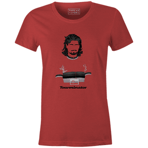 Tourminator Women'sBICI - THREAD+SPOKE | MTB APPAREL | ROAD BIKING T-SHIRTS | BICYCLE T SHIRTS |