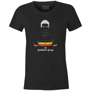 Golden Greg Women'sBICI - THREAD+SPOKE | MTB APPAREL | ROAD BIKING T-SHIRTS | BICYCLE T SHIRTS |