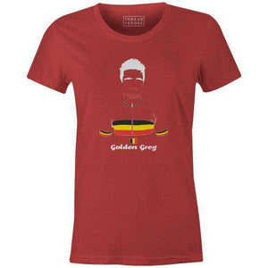 Golden Greg Women'sBICI - THREAD+SPOKE | MTB APPAREL | ROAD BIKING T-SHIRTS | BICYCLE T SHIRTS |