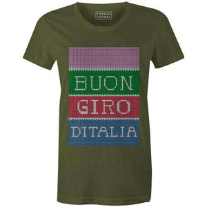 Buon Giro D'Italia Women'sJordon Mazziotti - THREAD+SPOKE | MTB APPAREL | ROAD BIKING T-SHIRTS | BICYCLE T SHIRTS |