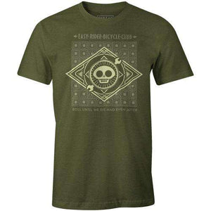 Easy Rider Badge TeeLadislas Chachignot - THREAD+SPOKE | MTB APPAREL | ROAD BIKING T-SHIRTS | BICYCLE T SHIRTS |