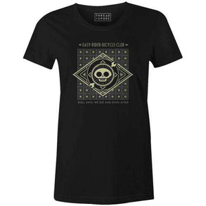 Easy Rider Badge Tee WomensLadislas Chachignot - THREAD+SPOKE | MTB APPAREL | ROAD BIKING T-SHIRTS | BICYCLE T SHIRTS |