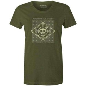 Easy Rider Badge Tee WomensLadislas Chachignot - THREAD+SPOKE | MTB APPAREL | ROAD BIKING T-SHIRTS | BICYCLE T SHIRTS |