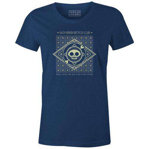 Easy Rider Badge Tee WomensLadislas Chachignot - THREAD+SPOKE | MTB APPAREL | ROAD BIKING T-SHIRTS | BICYCLE T SHIRTS |