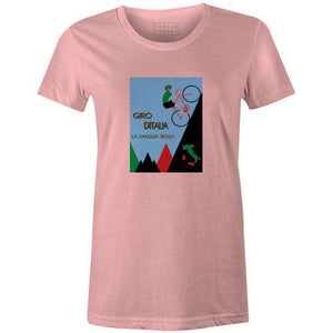 Giro D'Italia Climber Women'sPoster Bob - THREAD+SPOKE | MTB APPAREL | ROAD BIKING T-SHIRTS | BICYCLE T SHIRTS |