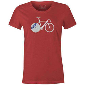 Faster Women'sRichard Pasqua - THREAD+SPOKE | MTB APPAREL | ROAD BIKING T-SHIRTS | BICYCLE T SHIRTS |
