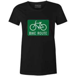 Bike Route Women'sSummer Myers - THREAD+SPOKE | MTB APPAREL | ROAD BIKING T-SHIRTS | BICYCLE T SHIRTS |