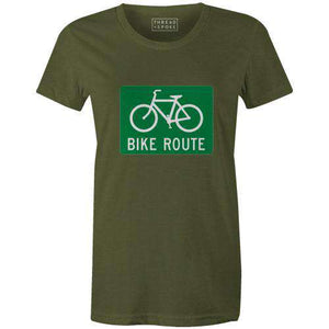 Bike Route Women'sSummer Myers - THREAD+SPOKE | MTB APPAREL | ROAD BIKING T-SHIRTS | BICYCLE T SHIRTS |