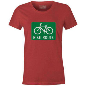 Bike Route Women'sSummer Myers - THREAD+SPOKE | MTB APPAREL | ROAD BIKING T-SHIRTS | BICYCLE T SHIRTS |