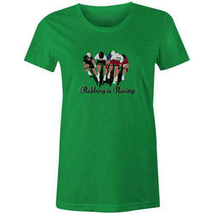 Rubbing is Racing Women'sThread+Spoke - THREAD+SPOKE | MTB APPAREL | ROAD BIKING T-SHIRTS | BICYCLE T SHIRTS |