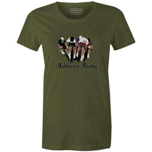 Rubbing is Racing Women'sThread+Spoke - THREAD+SPOKE | MTB APPAREL | ROAD BIKING T-SHIRTS | BICYCLE T SHIRTS |