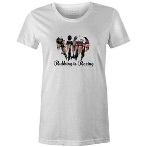 Rubbing is Racing Women'sThread+Spoke - THREAD+SPOKE | MTB APPAREL | ROAD BIKING T-SHIRTS | BICYCLE T SHIRTS |