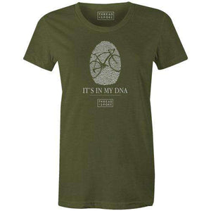 It's In My DNA Women'sThread+Spoke - THREAD+SPOKE | MTB APPAREL | ROAD BIKING T-SHIRTS | BICYCLE T SHIRTS |