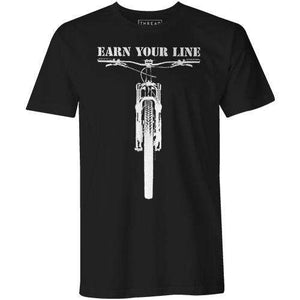 EARN YOUR LINE MTBTHREAD+SPOKE - THREAD+SPOKE | MTB APPAREL | ROAD BIKING T-SHIRTS | BICYCLE T SHIRTS |