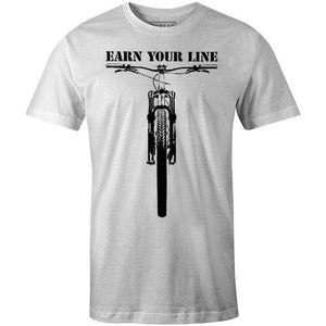 EARN YOUR LINE MTBTHREAD+SPOKE - THREAD+SPOKE | MTB APPAREL | ROAD BIKING T-SHIRTS | BICYCLE T SHIRTS |