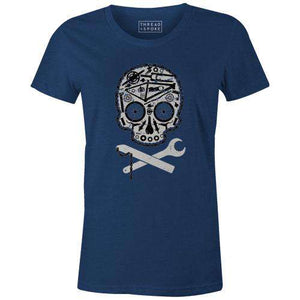 MTB Skull Women'sThread+Spoke - THREAD+SPOKE | MTB APPAREL | ROAD BIKING T-SHIRTS | BICYCLE T SHIRTS |