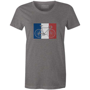Tour Flag Women'sThread+Spoke - THREAD+SPOKE | MTB APPAREL | ROAD BIKING T-SHIRTS | BICYCLE T SHIRTS |