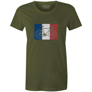 Tour Flag Women'sThread+Spoke - THREAD+SPOKE | MTB APPAREL | ROAD BIKING T-SHIRTS | BICYCLE T SHIRTS |