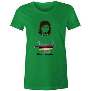 Limited Edition Tourminator Women'sBICI - THREAD+SPOKE | MTB APPAREL | ROAD BIKING T-SHIRTS | BICYCLE T SHIRTS |
