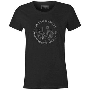 Time Spent On a Bike Women'sThread+Spoke - THREAD+SPOKE | MTB APPAREL | ROAD BIKING T-SHIRTS | BICYCLE T SHIRTS |