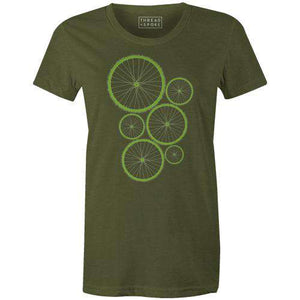 Drive Green Women'sYanmos - THREAD+SPOKE | MTB APPAREL | ROAD BIKING T-SHIRTS | BICYCLE T SHIRTS |