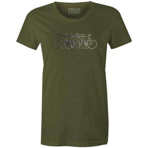 Just Bike Women'sYanmos - THREAD+SPOKE | MTB APPAREL | ROAD BIKING T-SHIRTS | BICYCLE T SHIRTS |