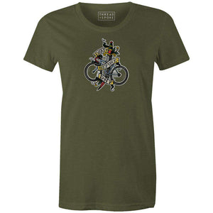 Death Before DNF Women'sThread+Spoke - THREAD+SPOKE | MTB APPAREL | ROAD BIKING T-SHIRTS | BICYCLE T SHIRTS |